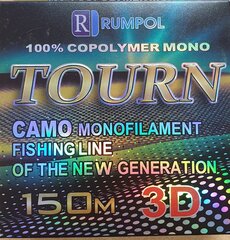 Монофильная леска 3D Rumpol, 150 м, 0,23 мм цена и информация | Лески | 220.lv