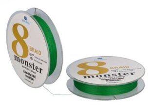 Pīta makšķeraukla Monster PE x8 150 m, 0,18 mm cena un informācija | Makšķerauklas | 220.lv