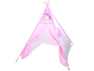 Палатка Tipi, розовая цена и информация | Детские игровые домики | 220.lv