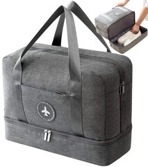 Дорожная сумка S84 серого цвета цена и информация | Чемоданы, дорожные сумки | 220.lv