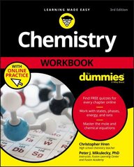 Chemistry Workbook For Dummies with Online Practice 3rd edition цена и информация | Книги по экономике | 220.lv