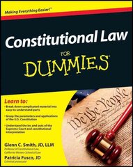 Constitutional Law For Dummies цена и информация | Книги по экономике | 220.lv