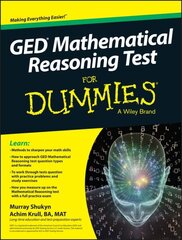 GED Mathematical Reasoning Test For Dummies цена и информация | Книги по экономике | 220.lv
