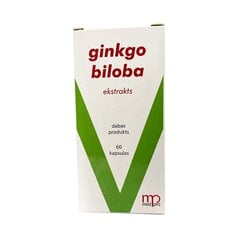 Uztura bagātinātājs MP Ginkgo Biloba 60mg, kapsulas N60 cena un informācija | Vitamīni, preparāti, uztura bagātinātāji labsajūtai | 220.lv