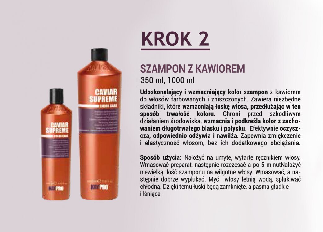 Šampūns ar kaviāru krāsotiem un ķīmiski apstrādātiem matiem KayPro Perfecting, 350 ml цена и информация | Šampūni | 220.lv