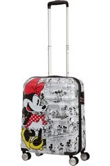 Чемодан для ручной клади American Tourister Wavebreaker Spinner Disney Minnie Comics White 55 cm цена и информация | Чемоданы, дорожные сумки  | 220.lv