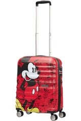 Чемодан для ручной клади American Tourister Wavebreaker Spinner Disney Mickey Comics Red 55 cm цена и информация | Чемоданы, дорожные сумки | 220.lv