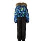 Huppa bērnu ziemas kombinezons WILLE, tumši zila raksta цена и информация | Ziemas apģērbs bērniem | 220.lv