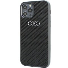 Audi Carbon Fiber iPhone 12|12 Pro 6.1" czarny|black hardcase AU-TPUPCIP12P-R8|D2-BK цена и информация | Чехлы для телефонов | 220.lv