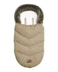 Спальный мешок для коляски Kikka Boo Luxury Fur, dots beige цена и информация | Аксессуары для колясок | 220.lv
