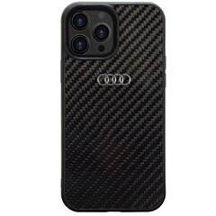 Audi Carbon Fiber iPhone 14 Pro 6.1" czarny|black hardcase AU-TPUPCIP14P-R8|D2-BK цена и информация | Чехлы для телефонов | 220.lv