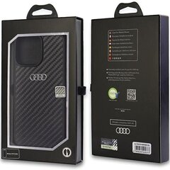 Audi Carbon Fiber iPhone 14 Pro Max 6.7" czarny|black hardcase AU-TPUPCIP14PM-R8|D2-BK цена и информация | Чехлы для телефонов | 220.lv