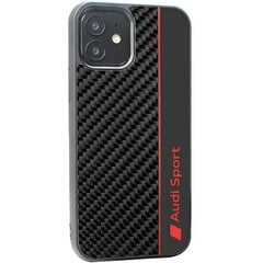 Audi Carbon Fiber Stripe iPhone 11 | Xr 6.1" czarny|black hardcase AUS-TPUPCIP11-R8|D1-BK цена и информация | Чехлы для телефонов | 220.lv