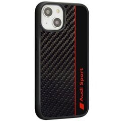 Audi Carbon Fiber Stripe iPhone 14 6.1" czarny|black hardcase AUS-TPUPCIP14-R8|D1-BK цена и информация | Чехлы для телефонов | 220.lv