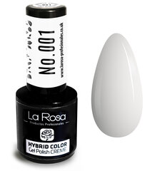 Гель-лак La Rosa Hybrid CREME White цена и информация | Лаки для ногтей, укрепители | 220.lv