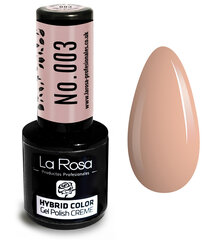 Hibrīda nagu laka La Rosa 003 Light Beige, 9 ml cena un informācija | Nagu lakas, stiprinātāji | 220.lv