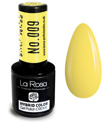 Hibrīda nagu laka La Rosa 009 Lemon, 9 ml cena un informācija | Nagu lakas, stiprinātāji | 220.lv