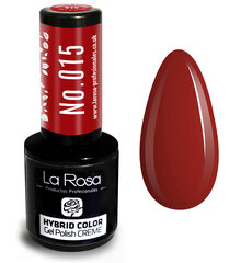 Hibrīda nagu laka La Rosa 015 Classic Red, 9 ml cena un informācija | Nagu lakas, stiprinātāji | 220.lv