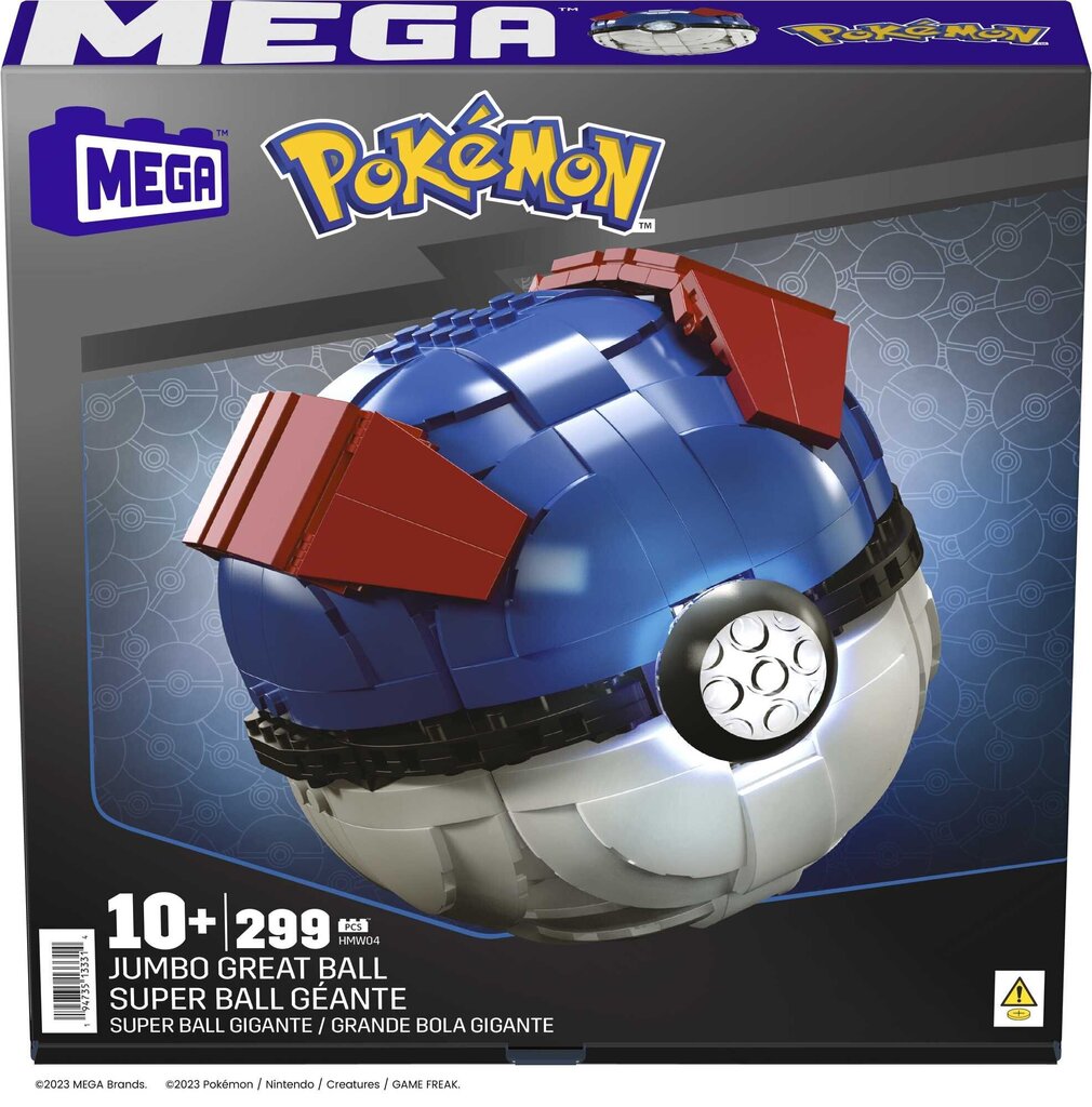 Lielā poke bumbiņa Mega Construx Pokemon цена и информация | Rotaļlietas zēniem | 220.lv