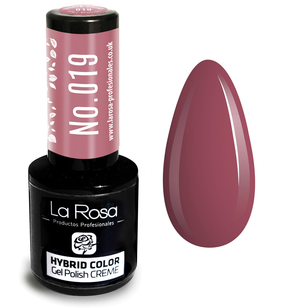 Hibrīda nagu laka La Rosa 019 Indian Red, 9 ml цена и информация | Nagu lakas, stiprinātāji | 220.lv