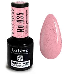 Гель-лак La Rosa Hybrid CREAM Sandy Baby Pink цена и информация | Лаки для ногтей, укрепители | 220.lv