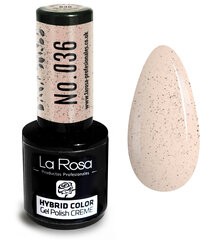 Hibrīda nagu laka La Rosa 036 Sandy Beige, 9 ml cena un informācija | Nagu lakas, stiprinātāji | 220.lv