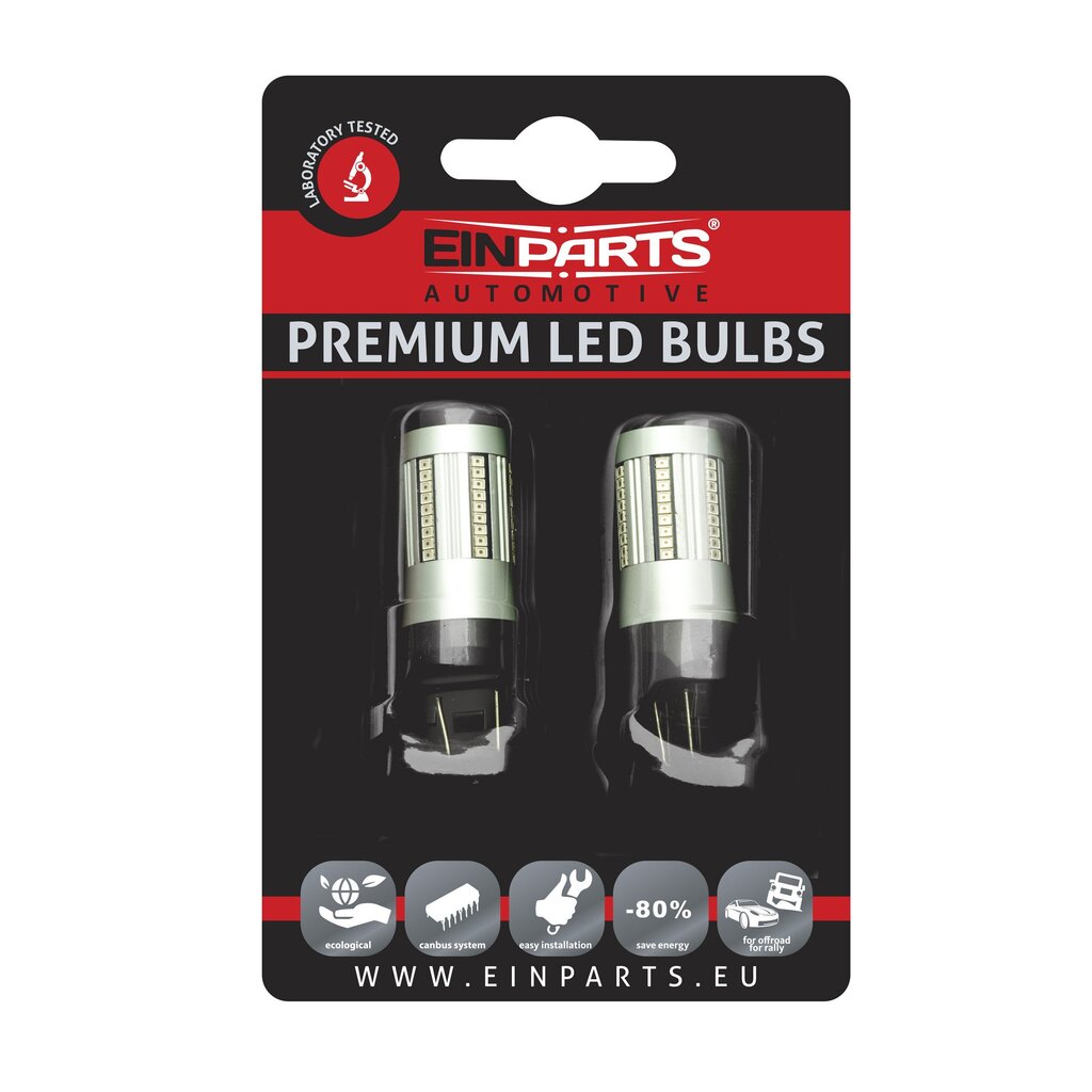 EinParts Auto LED Spuldzes W21/5W 1000-1500K CanBus 12V - 2 gb. cena un informācija | Auto spuldzes | 220.lv