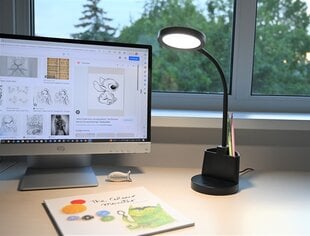 LED galda lampa G.LUX GD-UNO-T black цена и информация | Настольные лампы | 220.lv