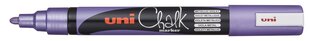 Меловой маркер UNI PWE-5M фиолетовый металлик цена и информация | Письменные принадлежности | 220.lv