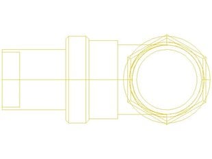 Noslēgvārsti Danfoss RLV-S, DN 15, Leņķa cena un informācija | Danfoss Mājai un remontam | 220.lv