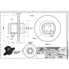 Frikcijas sajūga rumba 1 3/4"-6 (FR3) цена и информация | Запчасти для садовой техники | 220.lv