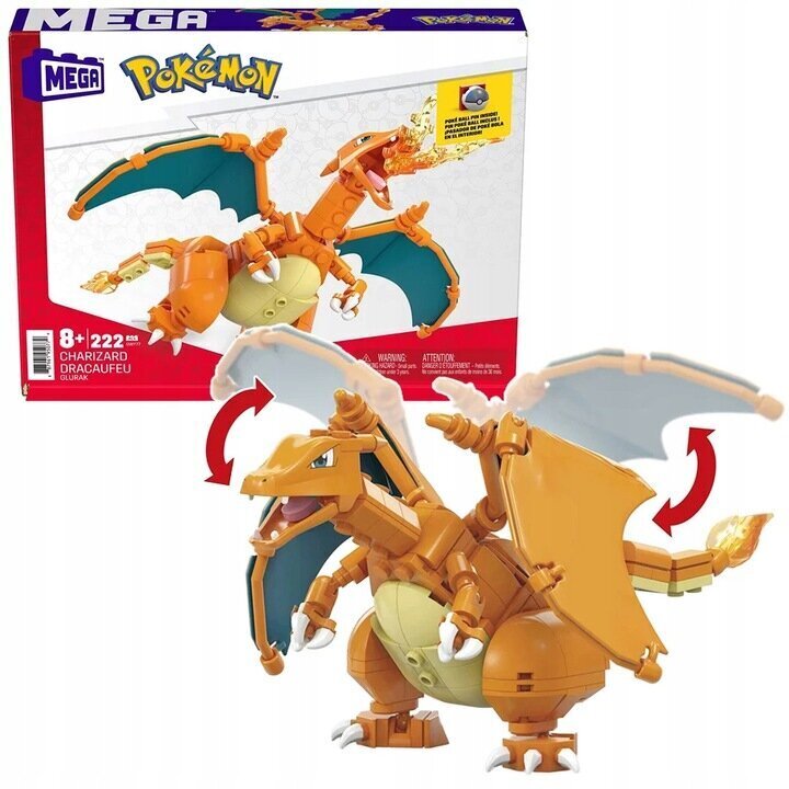 Konstruktors Charizard Pokemon GWY77, 222 d. cena un informācija | Konstruktori | 220.lv