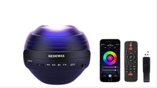 Zvaigžņotās debess LED projektors Kedemas, BL-XK09, RGB, 8W, 5V, melns цена и информация | Настольные лампы | 220.lv