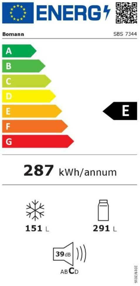 Bomann SBS7344IX cena un informācija | Ledusskapji | 220.lv