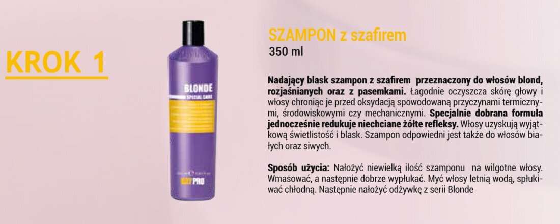 Kondicionieris gaišiem un krāsotiem matiem KayPro Brightening Blonde, 350 ml cena un informācija | Matu kondicionieri, balzāmi | 220.lv