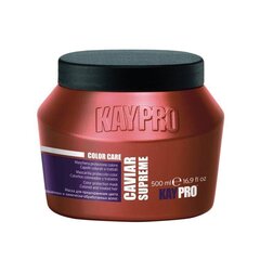 KayPro Color Protection MASK с CAVIAR — для окрашенных и обработанных волос — 500 мл цена и информация | Распылите крем-спрей на волосы на расстоянии 20-25 см, расчешите их расческой. | 220.lv