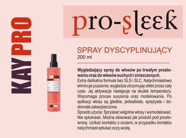 Maska iztaisnotiem ķīmiski apstrādātiem matiem KayPro Disciplining Mask, 1000 ml cena un informācija | Matu uzlabošanai | 220.lv