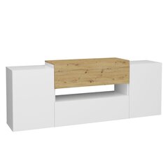 TV skapītis FMD Mobel, 182x33x70,2 cm, brūns цена и информация | Тумбы под телевизор | 220.lv