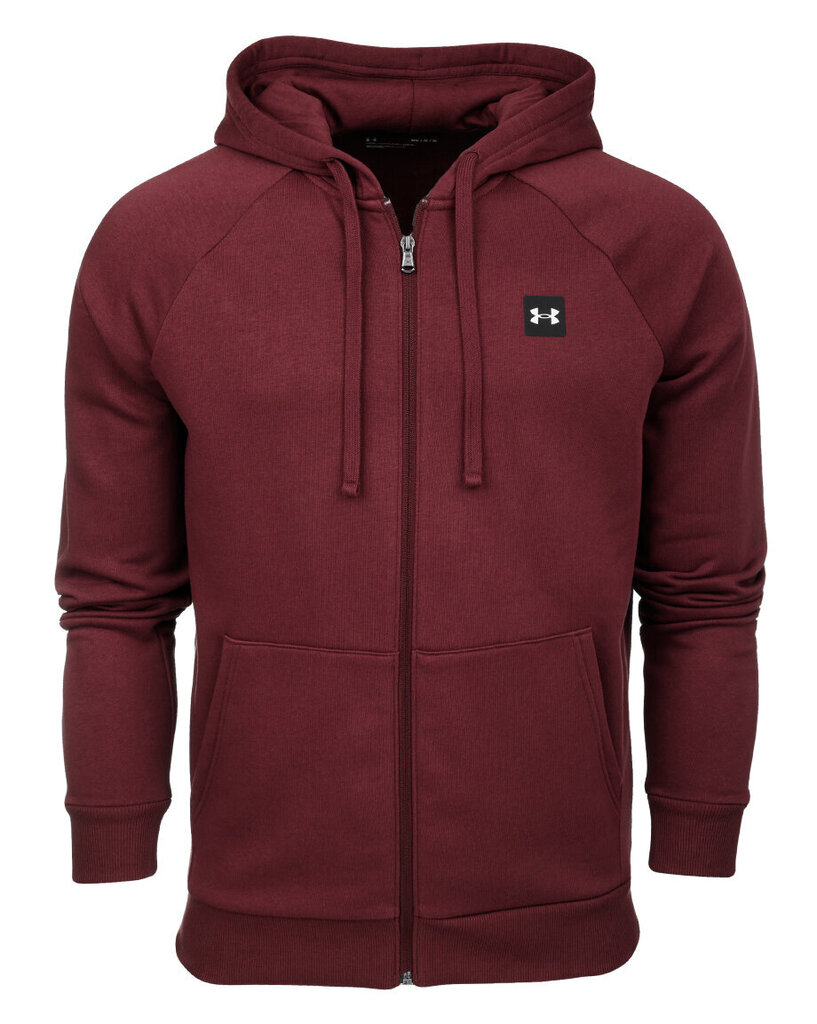 Jaka vīriešiem Under Armour Rival Fleece FZ Hoodie 1357111 690, sarkans cena un informācija | Vīriešu jakas | 220.lv