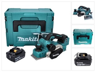 Makita DKP 181 G1J Akumulatora ēvele 82 mm 18 V Brushless + 1x Akumulators 6,0 Ah + Makpac - bez lādētāja cena un informācija | Ēveles | 220.lv