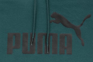 Džemperis vīriešiem Puma ESS Big Logo Hoodie FL (s) Evening 586687 20, zaļš cena un informācija | Vīriešu jakas | 220.lv