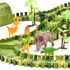 Auto trase - Dinozauru parks, 240 elementi цена и информация | Игрушки для мальчиков | 220.lv