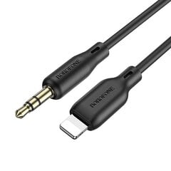 Borofone Cable BL18 - jack 3,5mm to Lightning - 1 metr black цена и информация | Кабели для телефонов | 220.lv