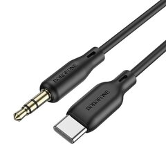 Borofone Cable BL18 - jack 3,5mm to Type C - 1 metr black цена и информация | Кабели для телефонов | 220.lv