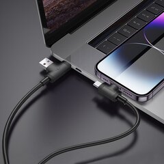 Borofone Cable BX73 4 in 1 - USB + Type C to Type C + Lightning - 5A 1 metre black цена и информация | Кабели для телефонов | 220.lv