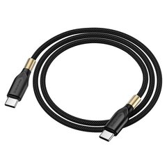 Borofone Cable BX92 Advantage - Type C to Type C - 60W 3A 1 metre black цена и информация | Кабели для телефонов | 220.lv