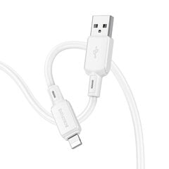 Borofone Cable BX94 Crystal color - Type C to Type C - 60W 3A 1 metre white цена и информация | Кабели для телефонов | 220.lv