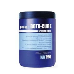 KayPro Reconstructing MASK BOTU-CURE — Для сильно поврежденных волос, склонных к ломкости — 1000 мл цена и информация | Распылите крем-спрей на волосы на расстоянии 20-25 см, расчешите их расческой. | 220.lv