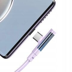 USB-C kabelis, Stūra, Jaudīgs, Ļoti ātrs, Mcdodo, 100 W, 1,2 M, violets cena un informācija | Savienotājkabeļi | 220.lv