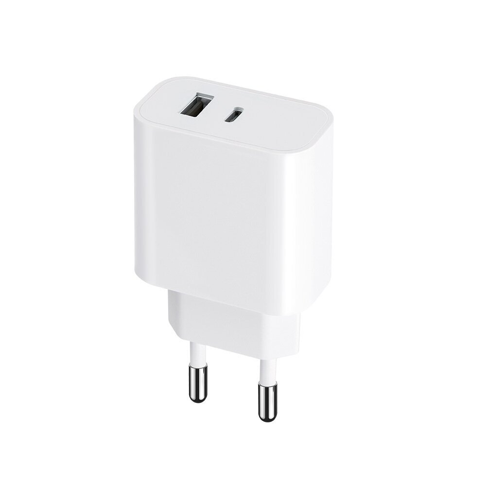 Maxlife MXTC-06 PD QC lādētājs 1x USB-C 1x USB 20W cena un informācija | Lādētāji un adapteri | 220.lv